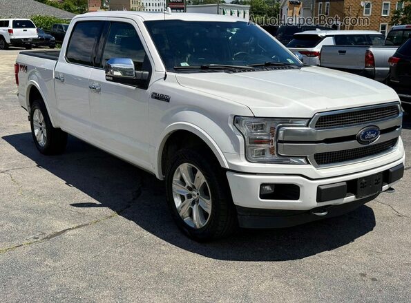 1FTEW1E47KFC38742 2019 FORD F150 White Դիմացի տեսք