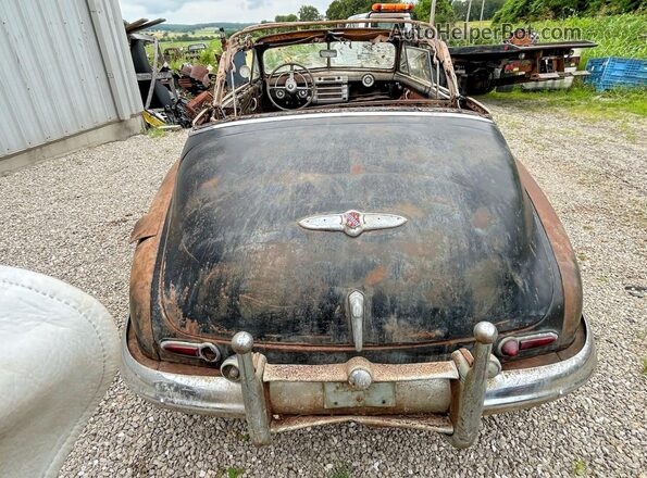 14851162 1948 BUICK SUPER Черный Вид наклейки с VIN-кодом
