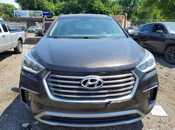 KM8SNDHF2HU174534 2017 HYUNDAI SANTA Brown Հետևի տեսք