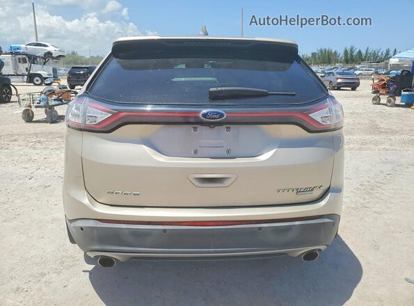 2FMPK3K98JBC35327 2018 FORD EDGE Gold Вид салону спереду