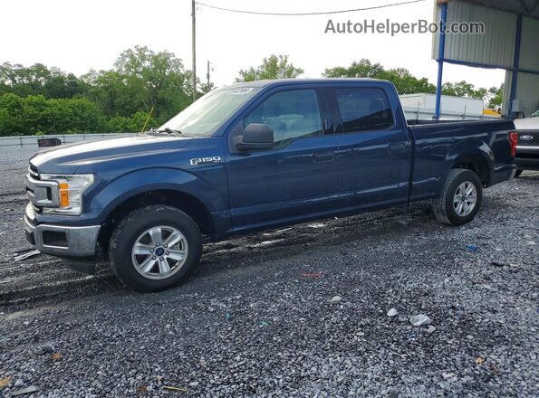 1FTEW1C51JFC66093 2018 FORD F150 Blue Задня ліва чверть