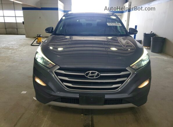 KM8J3CA20JU823336 2018 HYUNDAI TUCSON Gray უკანა ხედი