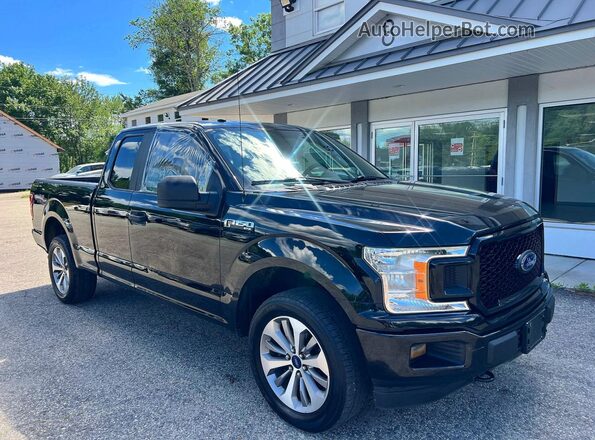 1FTFX1E53JFB18185 2018 FORD F150 Black უკანა მარცხენა