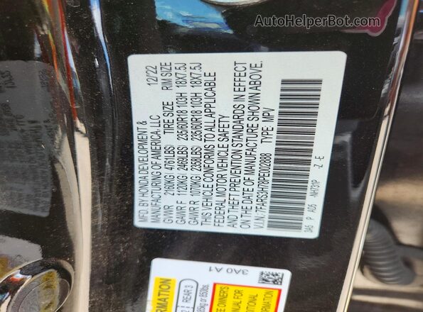 7FARS3H78PE002888 2023 HONDA CR-V Black Widok komory silnika