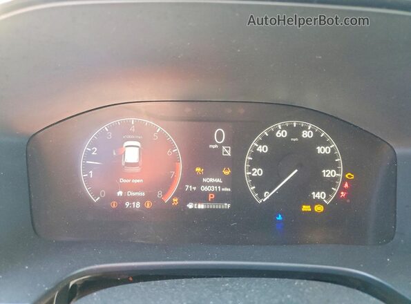 7FARS4H43PE011283 2023 HONDA CR-V Black Вид щитка приладів