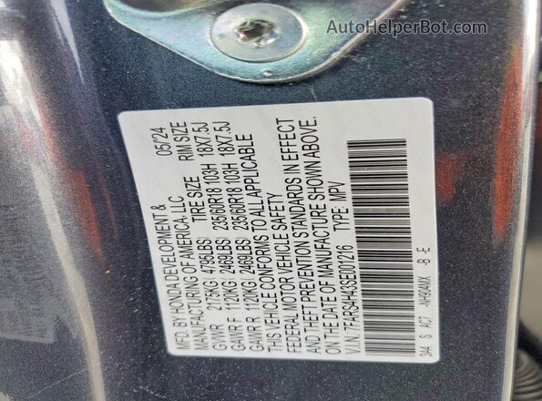 7FARS4H43SE001216 2025 HONDA CR-V Charcoal 