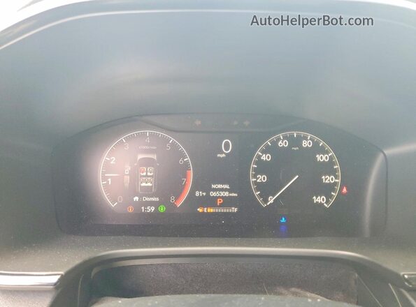 7FARS4H47RE009815 2024 HONDA CR-V Black Вид щитка приладів