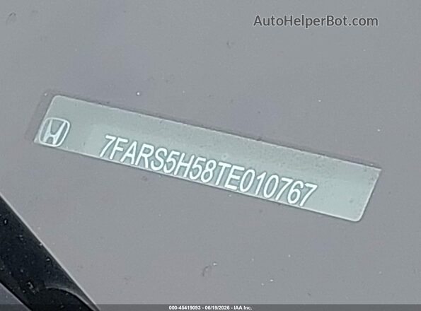 7FARS5H58TE010767 2026 HONDA CR-V Blue Вид щитка приладів