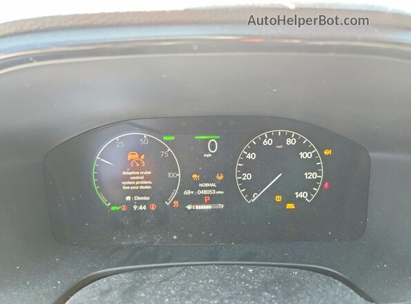 7FARS5H59PE007561 2023 HONDA CR-V Silver ხელსაწყოთა პანელის ხედი