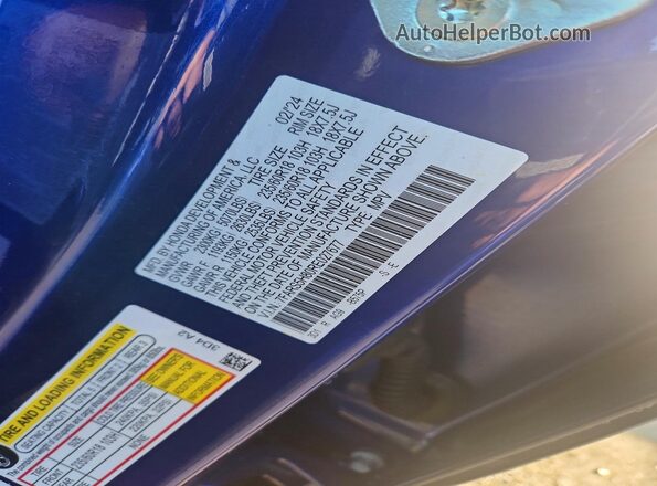 7FARS5H80RE027677 2024 HONDA CR-V Blue VIN կոդի պիտակի տեսք