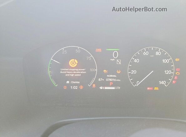 7FARS5H80SE000355 2025 HONDA CR-V Белый Вид щитка приборов