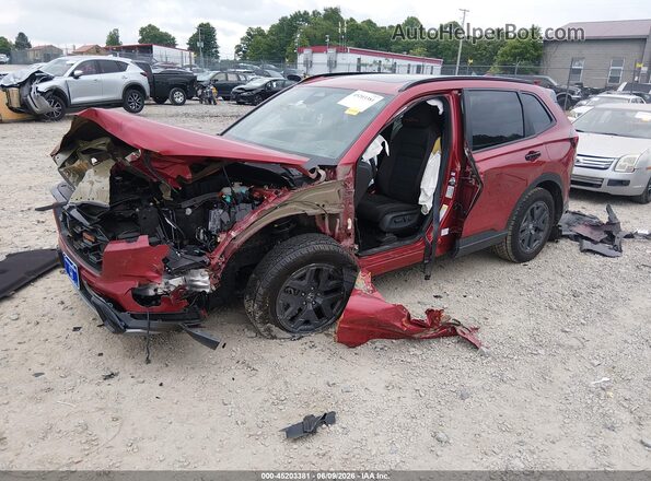 7FARS6H62TE057629 2026 HONDA CR-V Red Առջևի ձախ երեք քառորդ տեսարան