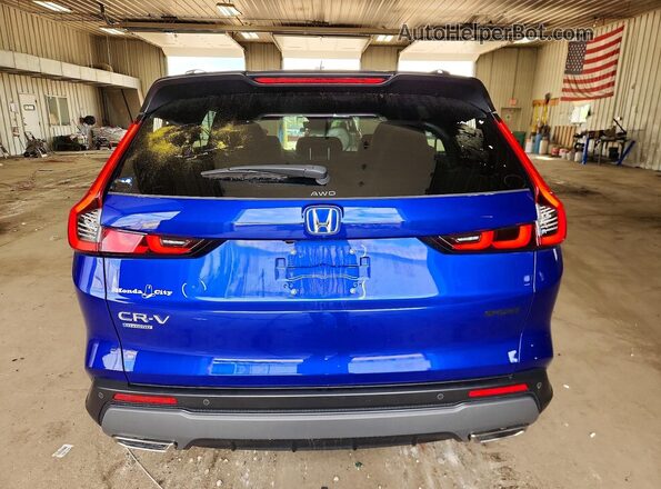 7FARS6H82RE047998 2024 HONDA CR-V Blue Widok z tyłu