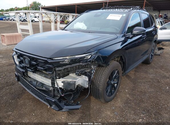 7FARS6H83RE054409 2024 HONDA CR-V HYBRID Black Առջևի ձախ երեք քառորդ տեսարան