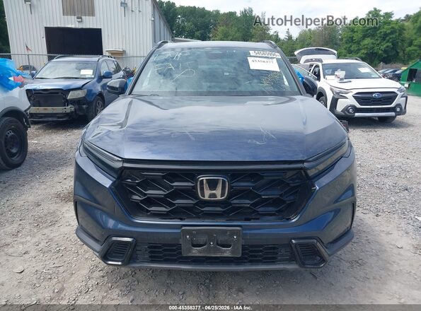 7FARS6H84RE001881 2024 HONDA CR-V HYBRID Blue Вид панелі приладів