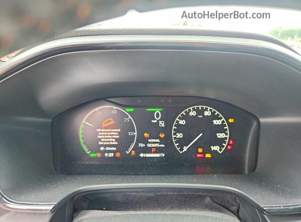 7FARS6H86RE075500 2024 HONDA CR-V Gray Widok zestawu wskaźników