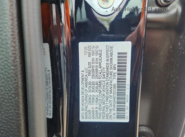 7FARS6H95TE072880 2026 HONDA CR-V Black 