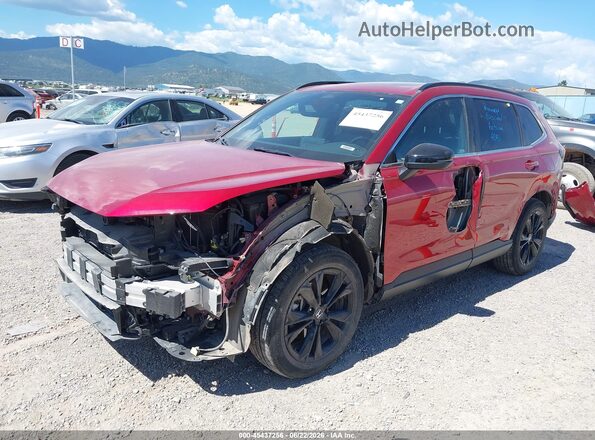7FARS6H96PE011415 2023 HONDA CR-V Red წინა მარცხენა ხედი სამი მეოთხედიდან