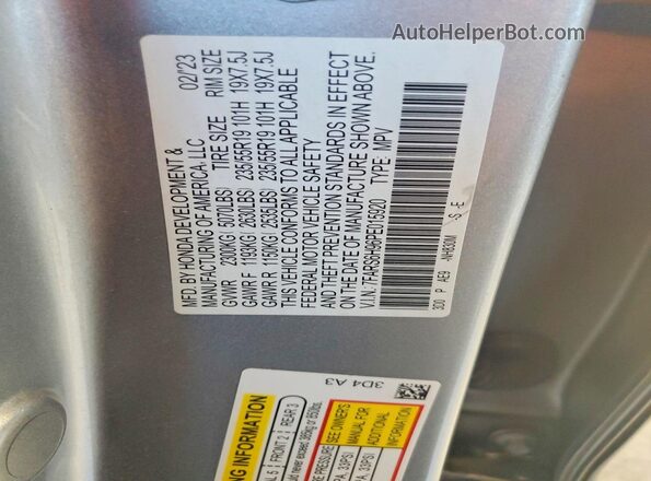 7FARS6H96PE015920 2023 HONDA CR-V Silver 