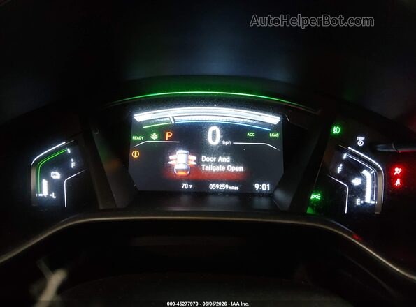 7FART6H58LE016202 2020 HONDA CR-V HYBRID Red Rear seats view