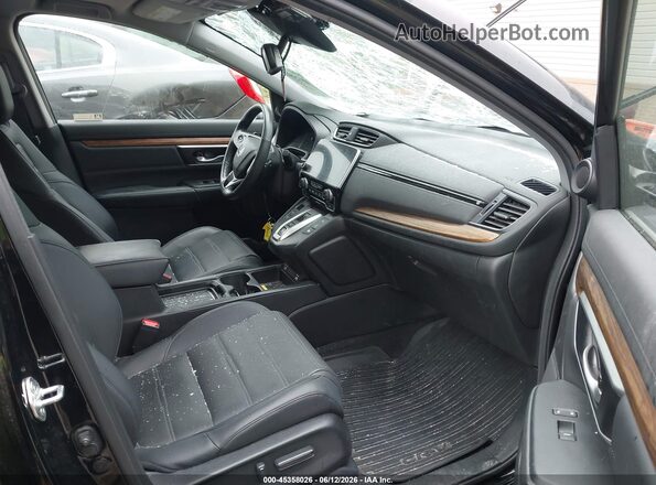7FART6H85LE025482 2020 HONDA CR-V HYBRID Black Widok wnętrza z przodu