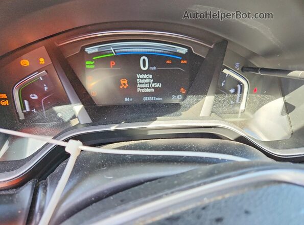 7FART6H92ME002851 2021 HONDA CR-V Blue Вид щитка приладів