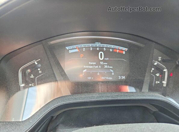 7FARW1H2XLE004116 2020 HONDA CR-V Black Widok zestawu wskaźników