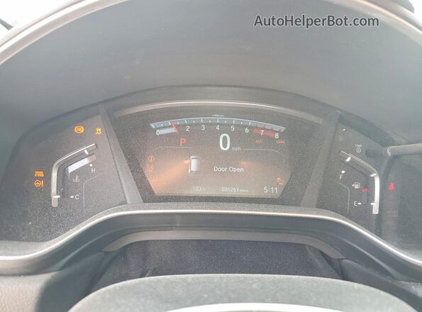 7FARW1H50JE020607 2018 HONDA CR-V Silver Սարքավորումների վահանակի տեսք