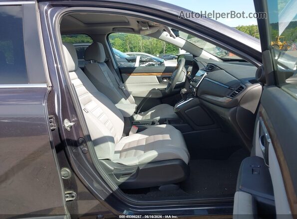 7FARW1H51JE033253 2018 HONDA CR-V Gray Widok wnętrza z przodu