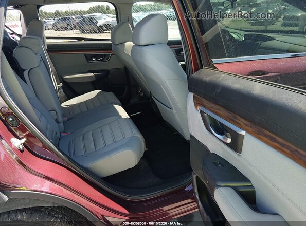 7FARW1H52HE006444 2017 HONDA CR-V Burgundy Vista de la etiqueta del VIN
