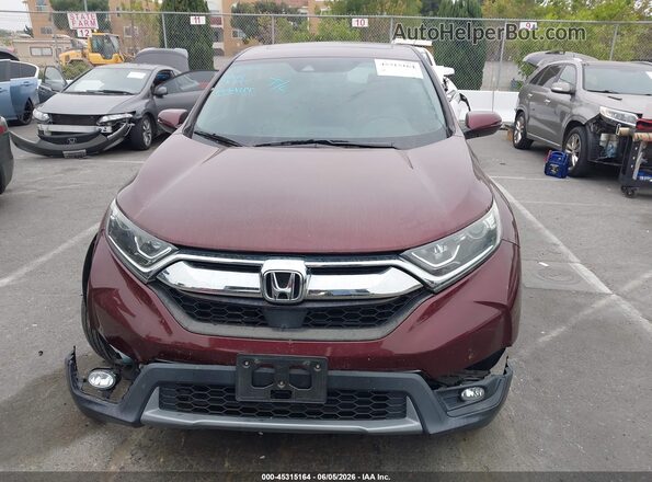 7FARW1H52KE025390 2019 HONDA CR-V Burgundy Вид щитка приладів