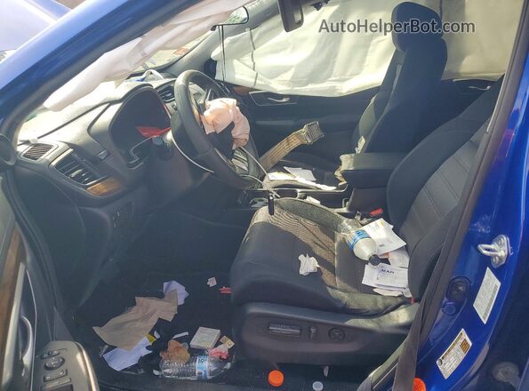 7FARW1H52NE017889 2022 HONDA CR-V Blue Front interior view