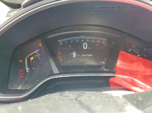 7FARW1H52NE017889 2022 HONDA CR-V Blue Instrument cluster view