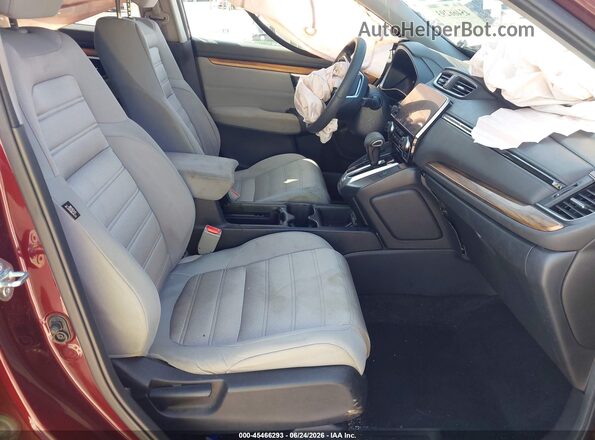 7FARW1H53JE046196 2018 HONDA CR-V Темно-бордовый Вид салона спереди