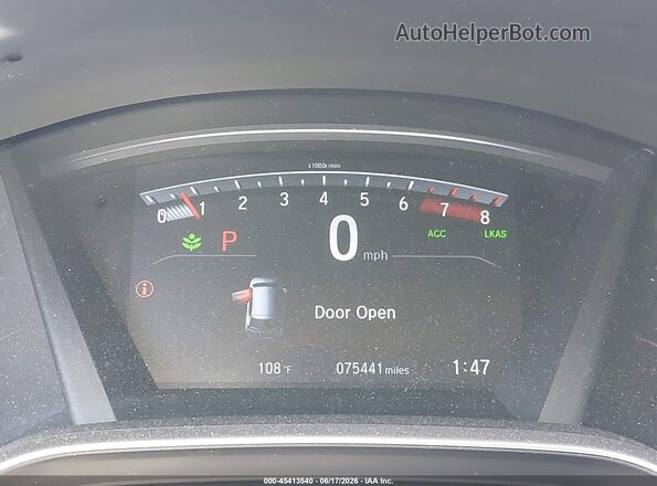 7FARW1H55JE043493 2018 HONDA CR-V Gray უკანა სავარძლების ხედი