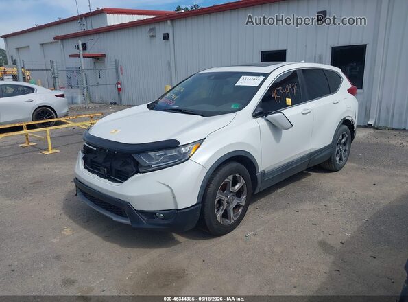 7FARW1H58KE019691 2019 HONDA CR-V White Vista tres cuartos delantera izquierda