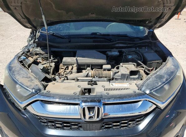 7FARW1H5XJE004527 2018 HONDA CR-V Black Vista del compartimento del motor