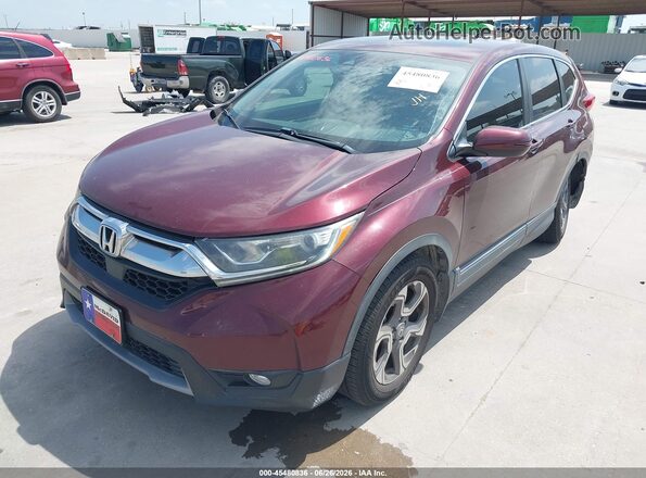 7FARW1H5XJE033171 2018 HONDA CR-V Red Առջևի ձախ երեք քառորդ տեսարան