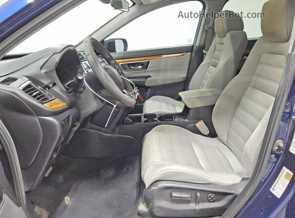 7FARW1H5XJE044509 2018 HONDA CR-V Blue Вид салону спереду