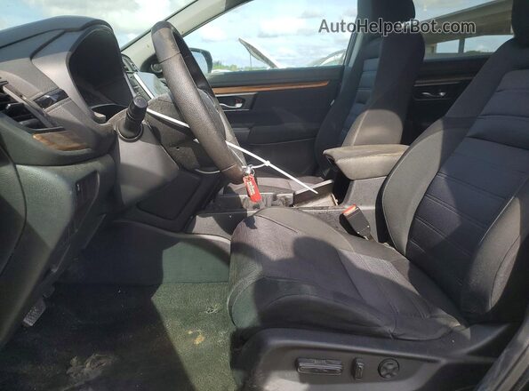 7FARW1H5XKE000396 2019 HONDA CR-V Black წინა სალონის ხედი