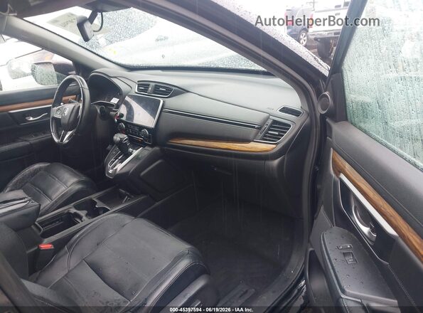 7FARW1H80HE002659 2017 HONDA CR-V Black Вид салону спереду