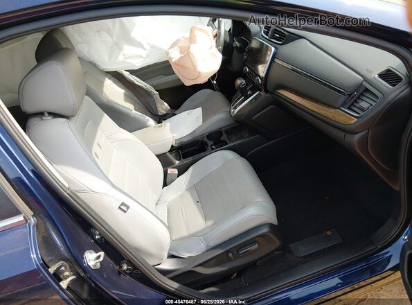 7FARW1H80KE017122 2019 HONDA CR-V Blue Widok wnętrza z przodu