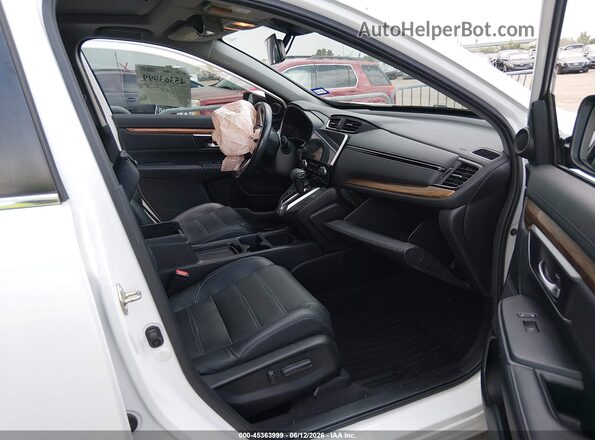 7FARW1H80KE035555 2019 HONDA CR-V White წინა სალონის ხედი