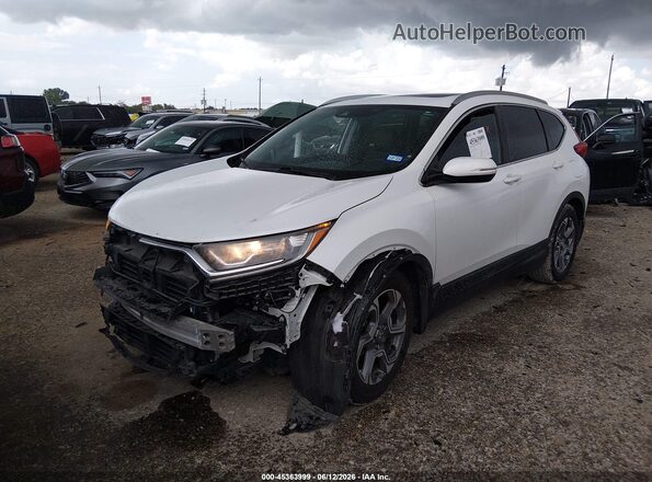 7FARW1H80KE035555 2019 HONDA CR-V White წინა მარცხენა ხედი სამი მეოთხედიდან