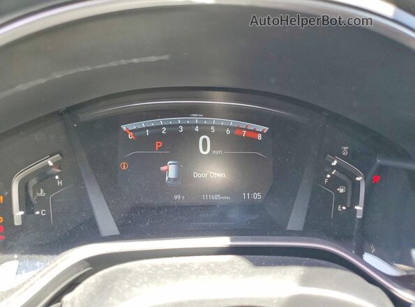 7FARW1H81HE015453 2017 HONDA CR-V Gray ხელსაწყოთა პანელის ხედი
