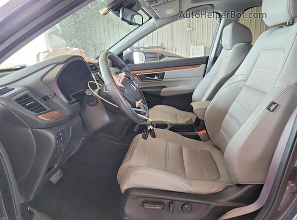 7FARW1H81LE022427 2020 HONDA CR-V Charcoal Вид салону спереду