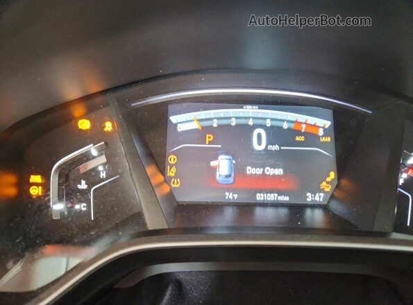 7FARW1H81LE022427 2020 HONDA CR-V Charcoal Вид щитка приладів