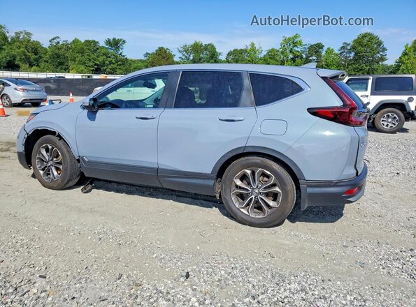 7FARW1H81NE009518 2022 HONDA CR-V Blue Rear left