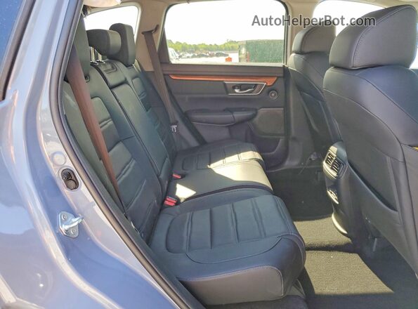 7FARW1H81NE009518 2022 HONDA CR-V Blue Rear interior view