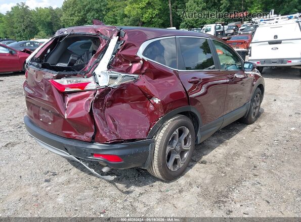 7FARW1H83JE025178 2018 HONDA CR-V Бордовый Задняя правая четверть